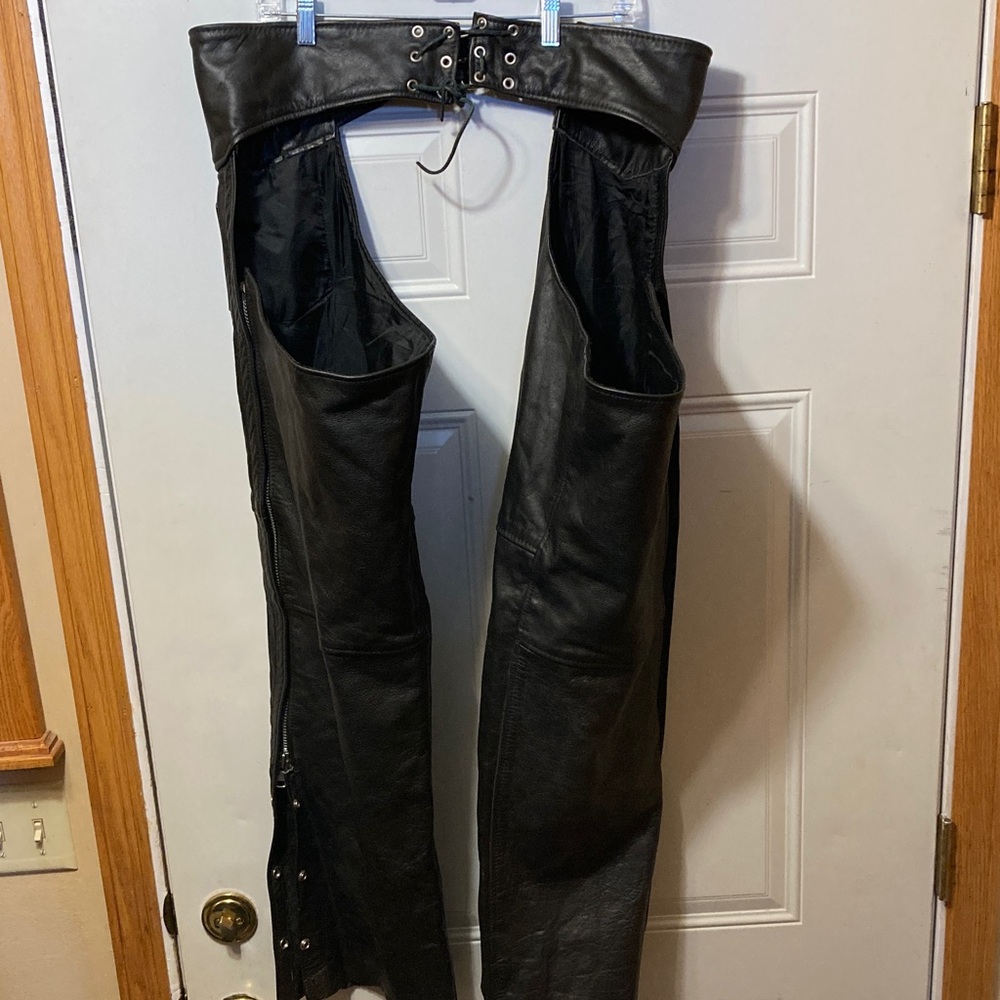 Black Leather ChapsXXXL‎